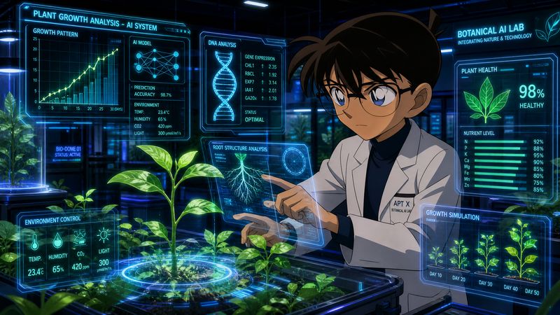茄子视频植物视频-AI植物生长分析视频