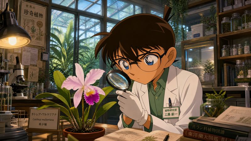 茄子视频植物视频-珍稀兰花观察记录